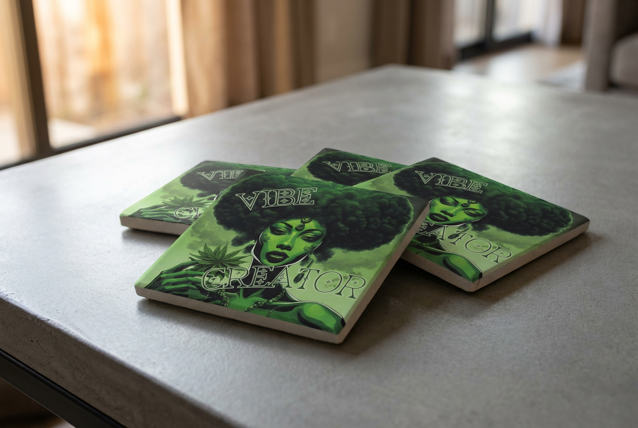 Mother Ganja: The Root — Premium Coaster Set (4-Pack)